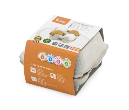 VIGA, Dřevěná vajíčka 4 ks