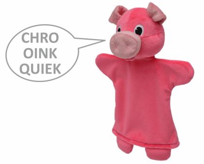 Prasátko s ťapkami 26cm, zvukový maňásek