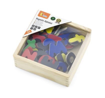 VIGA, Dřevěná magnetická písmena v krabičce