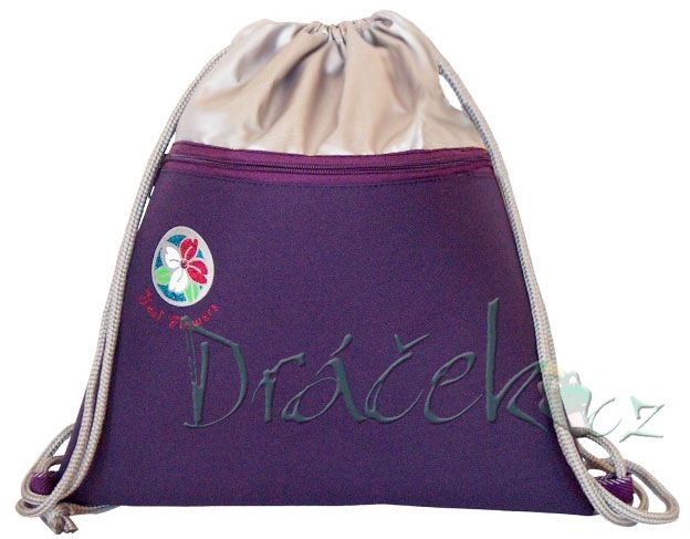 Sáček na přezůvky EMIPO TOP LINE 01 Deluxe Flowers fialová