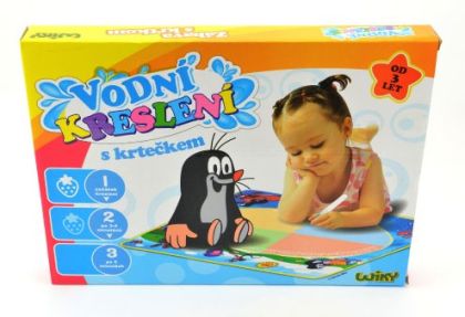 Vodní kreslení - malování vodou s Krtečkem