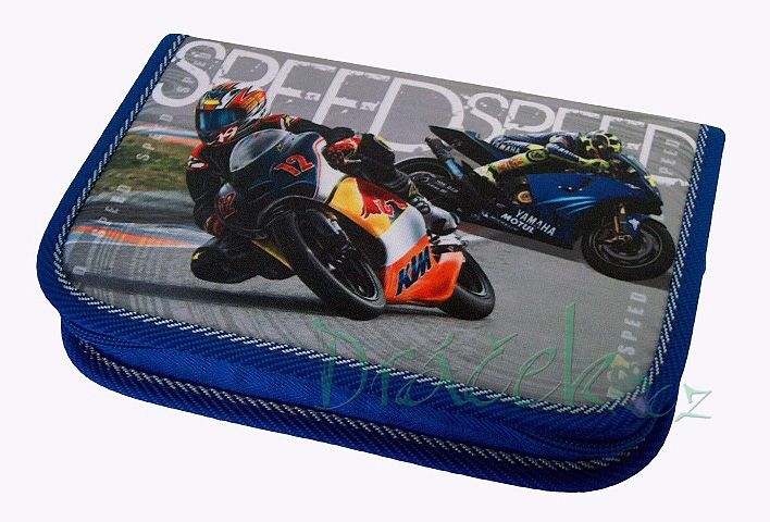 Neplněné školní pouzdro EMIPO s klopou 01 Elegant Speed