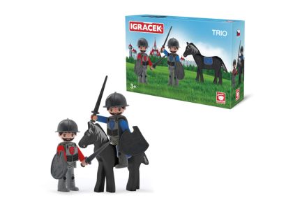 Efko IGRÁČEK TRIO - Dva rytíři a černý kůň