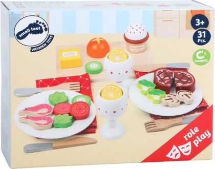 small foot, Jídelní sada - Večeře, 30ti dílný set