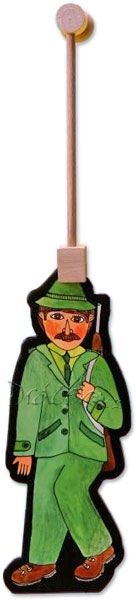 Myslivec - kartonová loutka