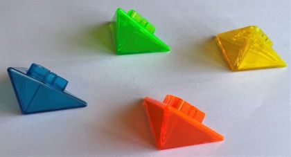 Stavebnice Magformers -  Lux-pyramida trojboká barevná
