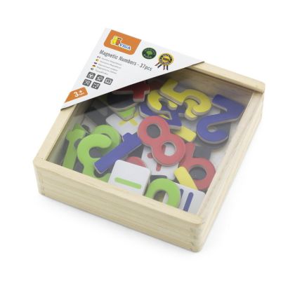 VIGA, Dřevěná magnetická čísla v krabičce