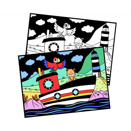 Albi, Kvído - sametové omalovánky Doprava