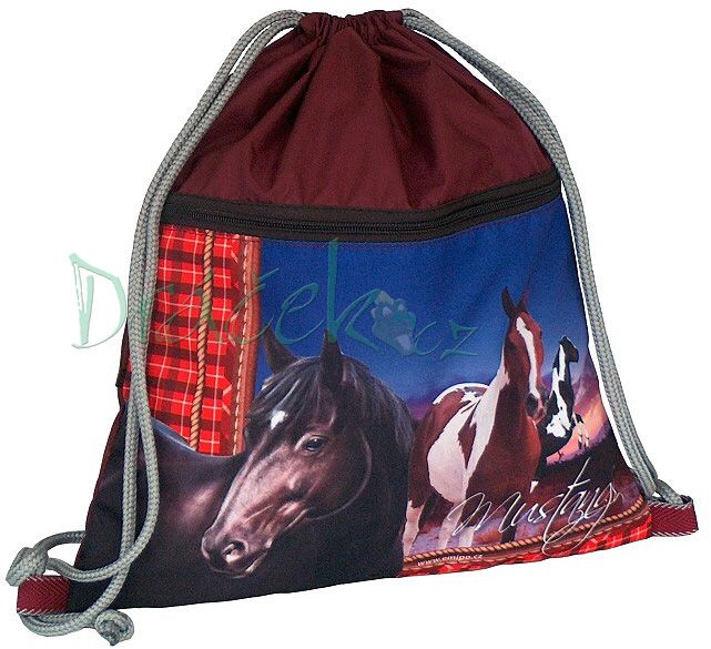 Sáček na přezůvky EMIPO TOP LINE 01 Elegant Mustangs