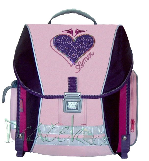 Školní batoh EMIPO DYNAMIC 03 Deluxe Amor fialová