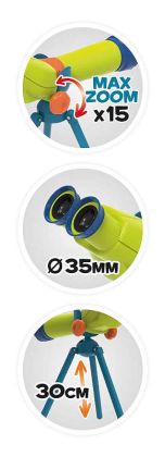 BUKI MiniScience Teleskop Stereo 15x zoom