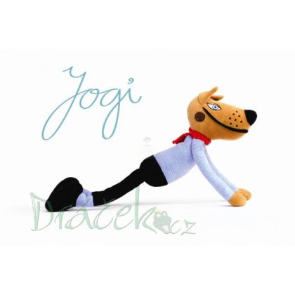Plyšový pes Jogi s návodem pro hravé cvičení