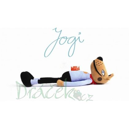 Plyšový pes Jogi s návodem pro hravé cvičení