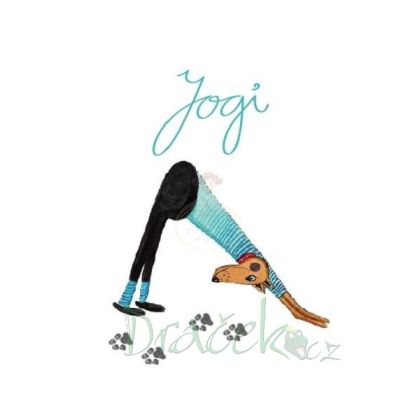 Plyšový pes Jogi s návodem pro hravé cvičení