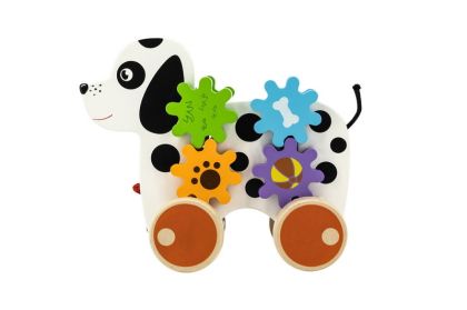 VIGA, Dřevěná tahačka - pes