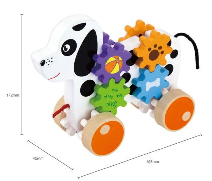 VIGA, Dřevěná tahačka - pes