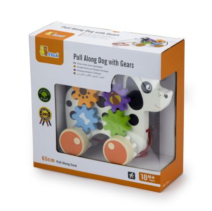 VIGA, Dřevěná tahačka - pes