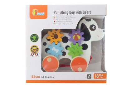 VIGA, Dřevěná tahačka - pes