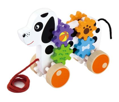VIGA, Dřevěná tahačka - pes