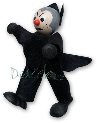 Loutka - vlk Richard s vodícími šňůrkami