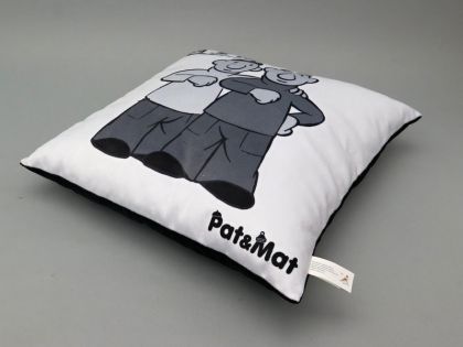 Polštář 30x30cm Pat&Mat, ČB