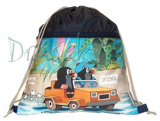 Sáček na přezůvky EMIPO TOP LINE 01 Elegant Krtek a auto