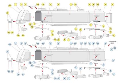Vystřihovánky - Elektrická jednotka Moravia