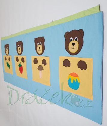 Kapsář za postel Medvídci 200 cm