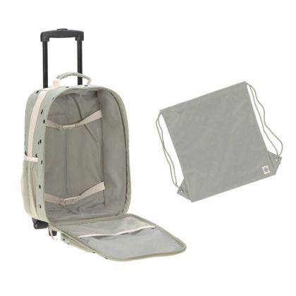 Lässig Dětský kufr TROLLEY Happy Prints light olive