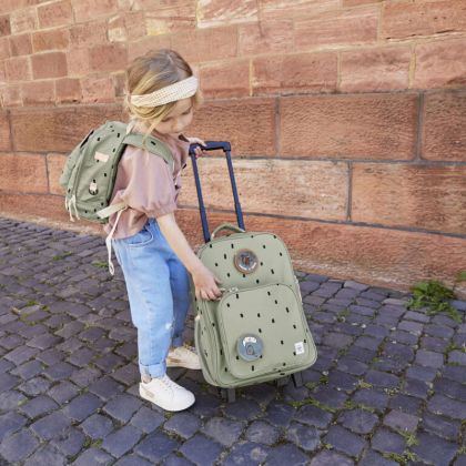 Lässig Dětský kufr TROLLEY Happy Prints light olive