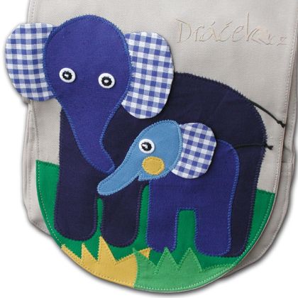 Batůžek Slon modrý