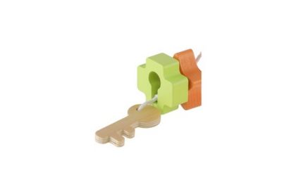 Classic World, skládanka/vkládačka Dveřní zámky dřevo 11ks