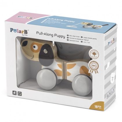 VIGA, Dřevěná tahačka - štěňátko