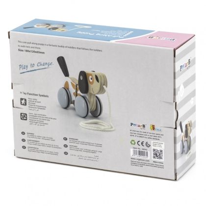 VIGA, Dřevěná tahačka - štěňátko