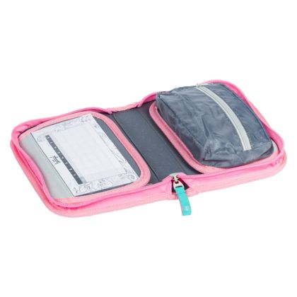 BAAGL Školní penál klasik dvě chlopně Plameňák