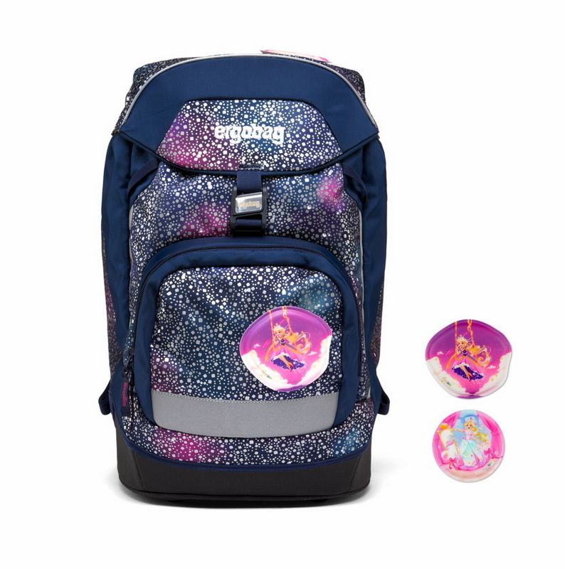 Školní batoh Ergobag Prime - Fialový reflexní