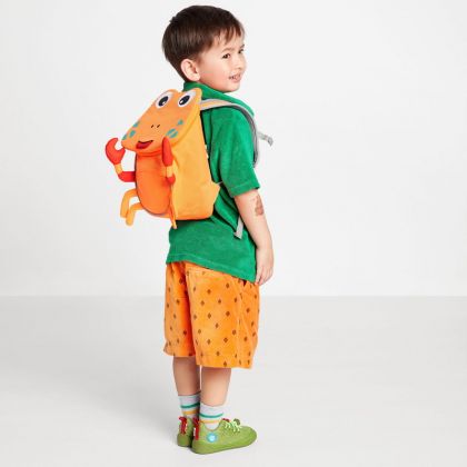 Batůžek pro nejmenší Affenzahn Small Friend Crab - neon orange