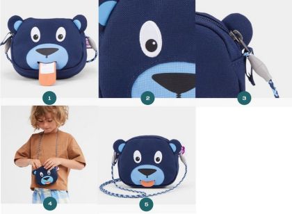 Dětská kabelka Affenzahn Purse Bobo Bear - petrol