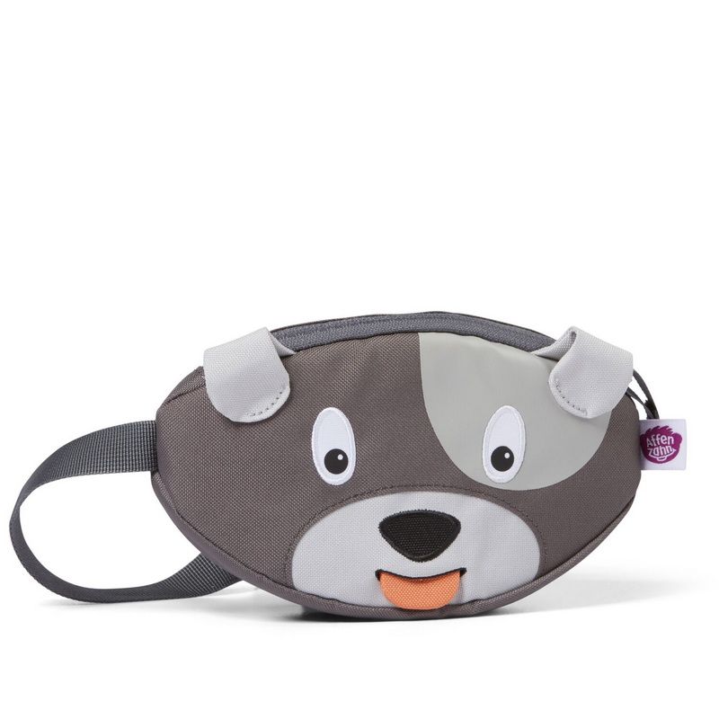 Dětská ledvinka Affenzahn Hip-Bag - Dog David - grey