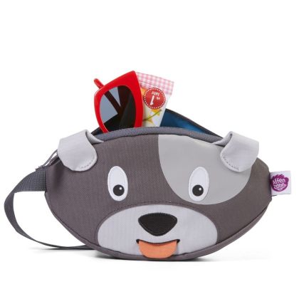 Dětská ledvinka Affenzahn Hip-Bag - Dog David - grey