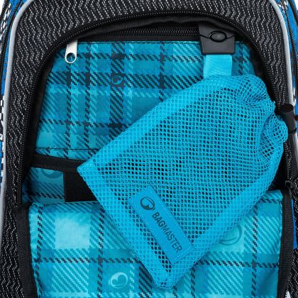 BAGMASTER, Školní batoh LUMI 23 D - Modré auto