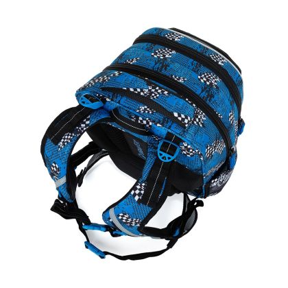 BAGMASTER, Školní batoh LUMI 23 D - Modré auto