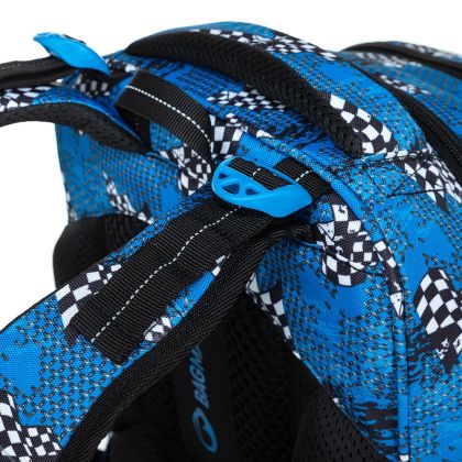 BAGMASTER, Školní batoh LUMI 23 D - Modré auto