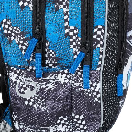 BAGMASTER, Školní batoh LUMI 23 D - Modré auto