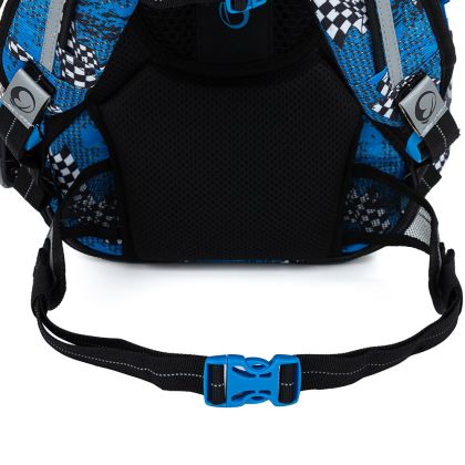 BAGMASTER, Školní batoh LUMI 23 D - Modré auto