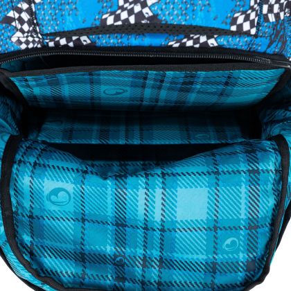 BAGMASTER, Školní batoh LUMI 23 D - Modré auto