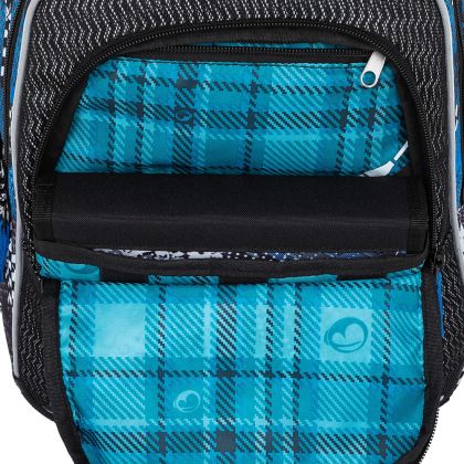 BAGMASTER, Školní batoh LUMI 23 D - Modré auto