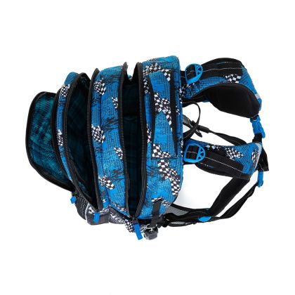 BAGMASTER, Školní batoh LUMI 23 D - Modré auto