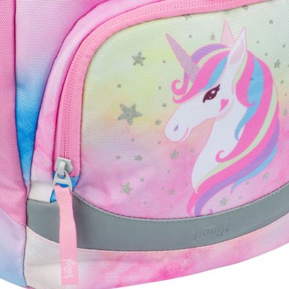BAAGL SET 3 Airy Rainbow Unicorn: batoh, penál, sáček