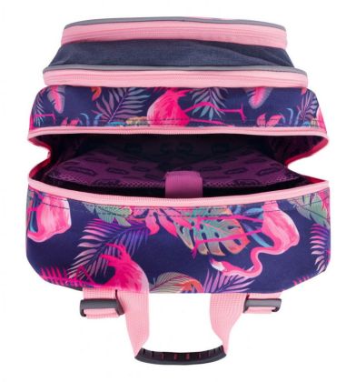 BAAGL Školní batoh Core Flamingo